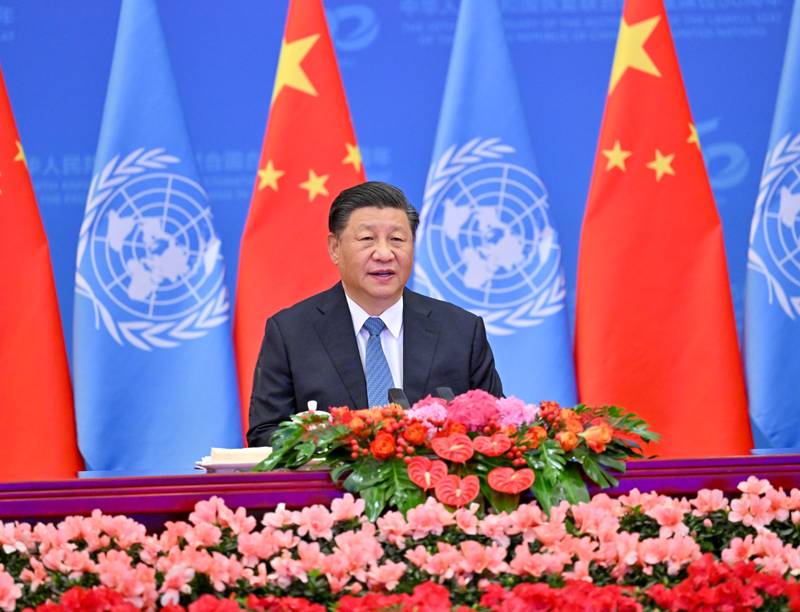 習(xí)近平在北京出席中華人民共和國恢復(fù)聯(lián)合國合法席位50周年紀(jì)念會議